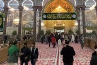 کربلا هم‌زمان با میلاد امام جواد (ع) غرق نور شد+فیلم