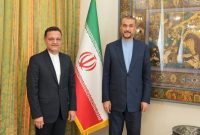 دیدار محسن بختیار سفیر جدید ایران در چین با امیرعبداللهیان