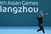بازی‌های آسیایی| شکست بانوی تنیس باز مقابل حریف تایوانی به دلیل بیماری!