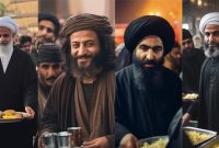 حضور علمای تاریخ شیعه در موکب‌های اربعین با کمک هوش مصنوعی+عکس