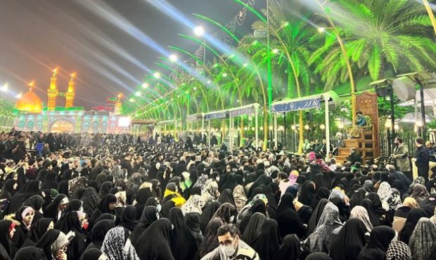 زائران ایرانی، امشب در کربلا برای وفات حضرت سکینه(س) عزا می‌گیرند+فیلم