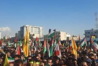 تجمع‌کنندگان تهرانی: آمریکای جنایتکار را مسئول اصلی نسل‌کشی در غزه می‌‌دانیم