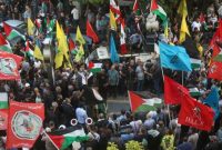 تظاهرات گسترده در بیروت در حمایت از فلسطین تظاهرات گسترده در بیروت در حمایت از فلسطین
