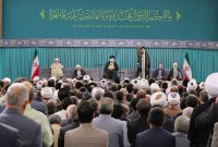مسئولان نظام و میهمانان کنفرانس وحدت اسلامی با رهبر معظم انقلاب دیدار کردند