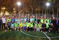 حضور وزیر ورزش و جوانان در بازی پیشکسوتان فوتبال در مجموعه شیرودی