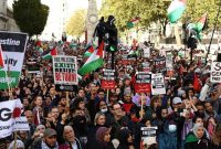 پیشبینی برگزاری بزرگترین تظاهرات در لندن برای حمایت از فلسطین پیشبینی برگزاری بزرگترین تظاهرات در لندن برای حمایت از فلسطین