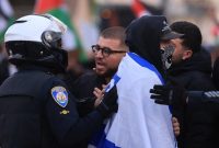 تظاهرات حامیان فلسطین در لس آنجلس تظاهرات حامیان فلسطین در لس آنجلس