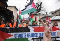 تجمع هواداران فلسطین در پایتخت بوسنی و اعلام انزجار از اسرائیل