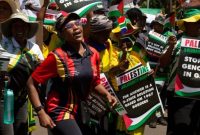 تظاهرات ضد صهیونیستی در اوج گرما در آفریقای جنوبی