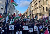 تظاهرات پرشور مردمی در حمایت از فلسطین در «بلفاست» و «دوبلین»