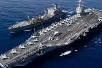تلاش ناکام اسرائیل برای جلوگیری از خروج ناو هواپیمابر آمریکایی