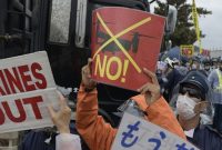 ساخت پایگاه نظامی جدید آمریکا در اکیناوا آغاز شد